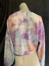 Load image into Gallery viewer, Tie Dye Crop Crew Neck Jumper