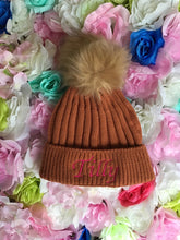 Load image into Gallery viewer, Chunky Personalised Baby Pom Pom Beanie