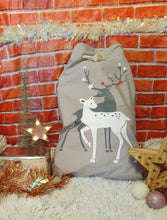 Load image into Gallery viewer, Reindeer Santa Sacks