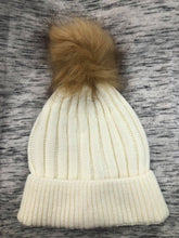 Load image into Gallery viewer, Chunky Personalised Baby Pom Pom Beanie