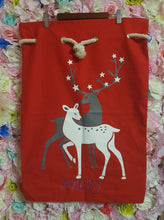 Load image into Gallery viewer, Reindeer Santa Sacks