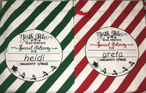 North Pole Mail Service Santa Sack