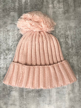 Load image into Gallery viewer, Chunky Personalised Baby Pom Pom Beanie
