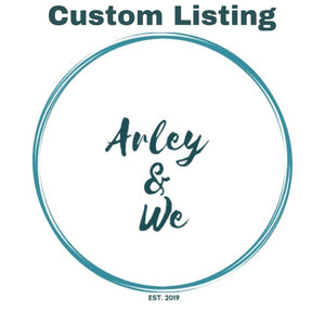 Custom Listing for Melissa H