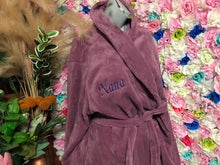 Load image into Gallery viewer, Ladies Fluffy Dressing Gowns- 2 colours
