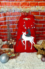 Load image into Gallery viewer, Reindeer Santa Sacks
